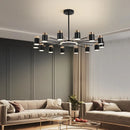 Kronleuchter LED drehbar aus Metall mit 3-stufiger Dimmung