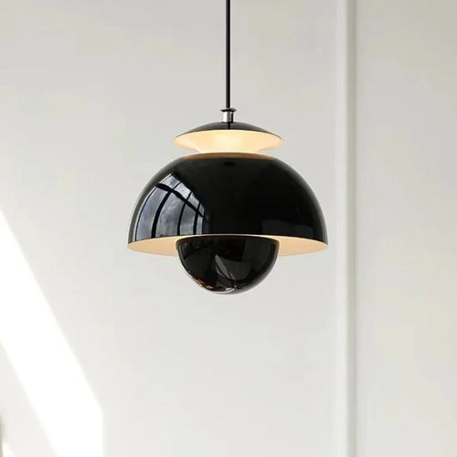 Suspension design nordique led fleur bourgeon moderne