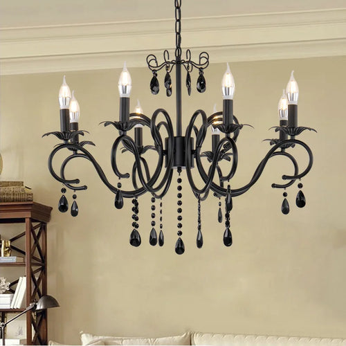 lustre vintage en cristal pour décoration intérieure élégante