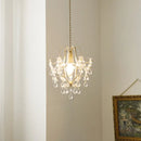 suspension rétro en cristal forme goutte d'eau pour décoration élégante