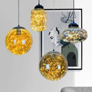 Nordischer Kronleuchter aus Glas mit Sternendekor für moderne Einrichtung