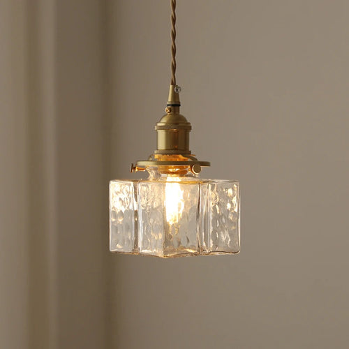 Moderner japanischer Glas-Kronleuchter mit LED-Beleuchtung - vue 4 sur 9