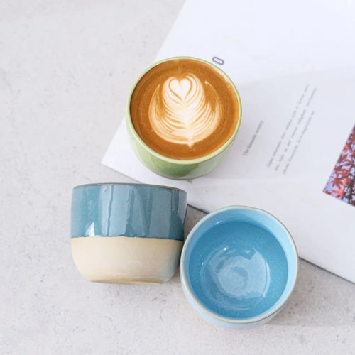 Mug céramique bohème fait main motifs marocains artisanaux