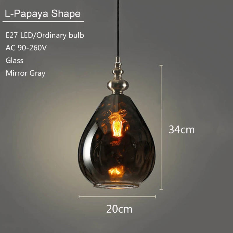 suspension en verre moderne pour décoration intérieure élégante