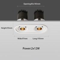 projecteurs led smart 	downlight réglable zigbee tuya triac