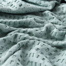 Plaid coton gaufré léger doux couvre lit salon