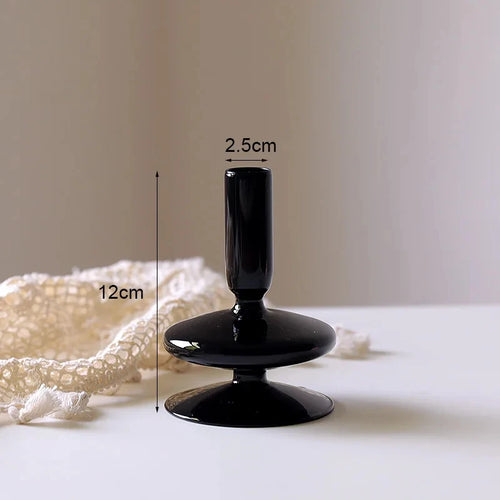 bougeoir en verre européen pour décoration et mariage