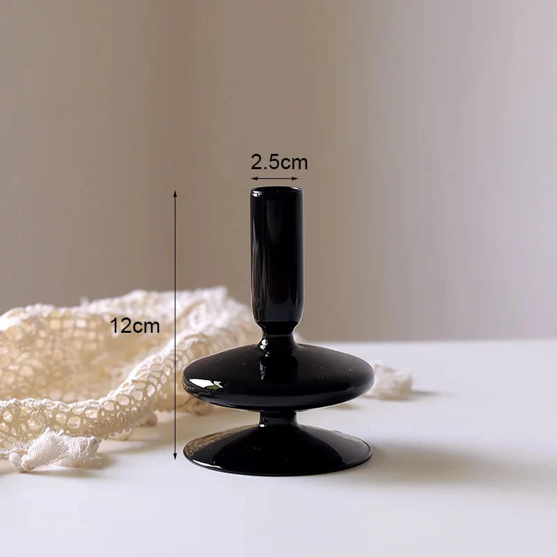 bougeoir en verre européen pour décoration et mariage - vue 9 sur 30