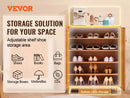armoire de rangement à chaussures rotin 5 niveaux avec portes