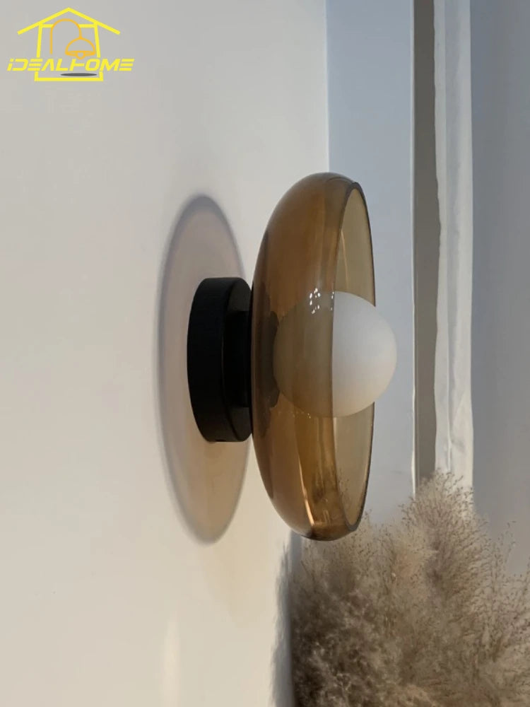 applique murale médiévale en verre design pour décoration intérieure - vue 6 sur 7