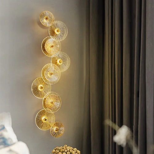 Moderne Wandleuchte aus Glas im Art-déco-Stil für die Innendekoration - vue 7 sur 13