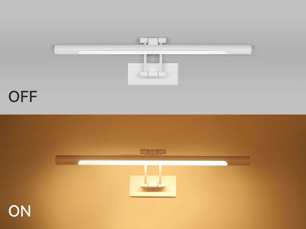 LED-Wandleuchte für Spiegel wasserdicht mit verstellbarem Winkel modern - vue 3 sur 10