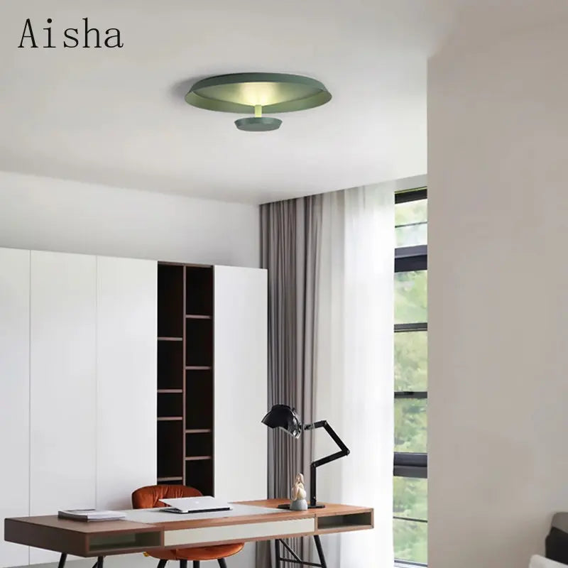 plafonnier led circulaire design créatif pour décoration intérieure - vue 4 sur 9