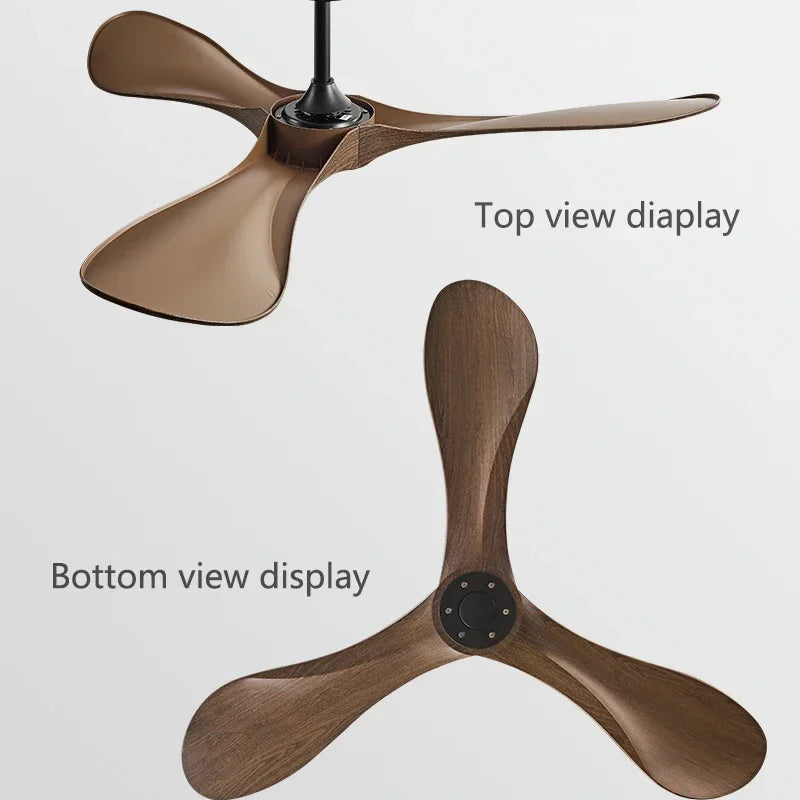ventilateur de plafond moderne à trois pales avec lumière et télécommande - vue 5 sur 11