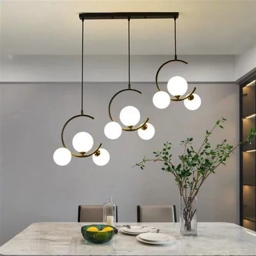 lampe boule en verre nordique décorative et créative - vue 4 sur 16