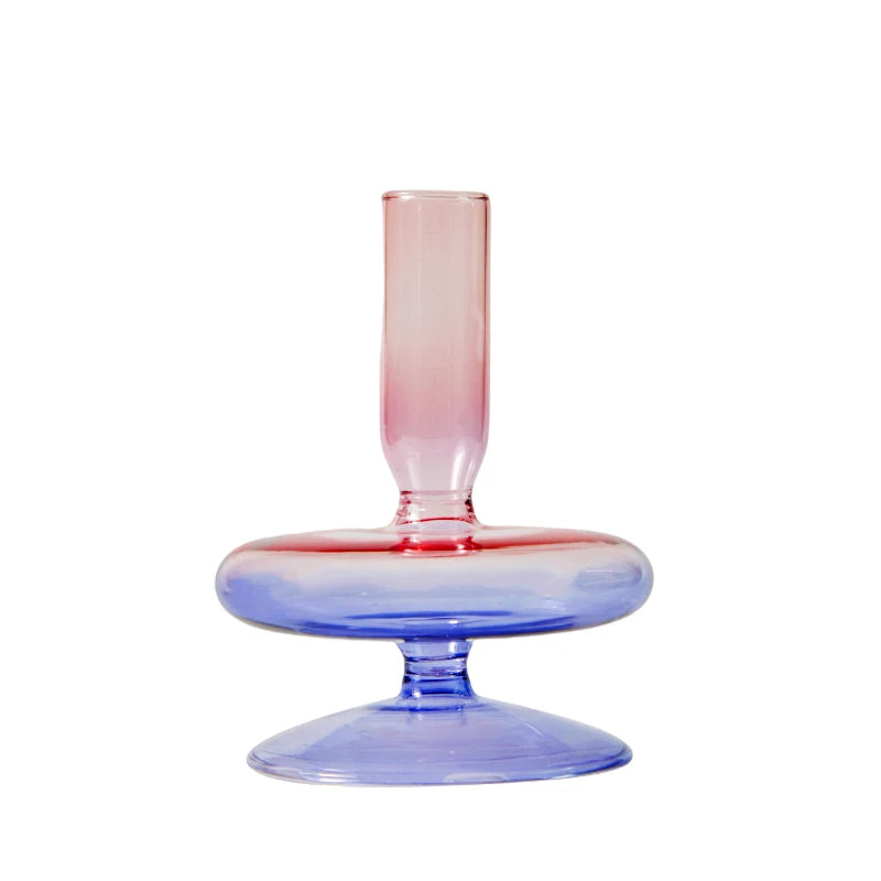 bougeoir en verre pour décorations de fête et mariage - vue 16 sur 16