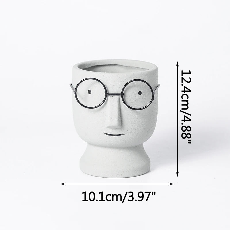 pot à fleurs en céramique mignon design nordique intérieur - vue 11 sur 22
