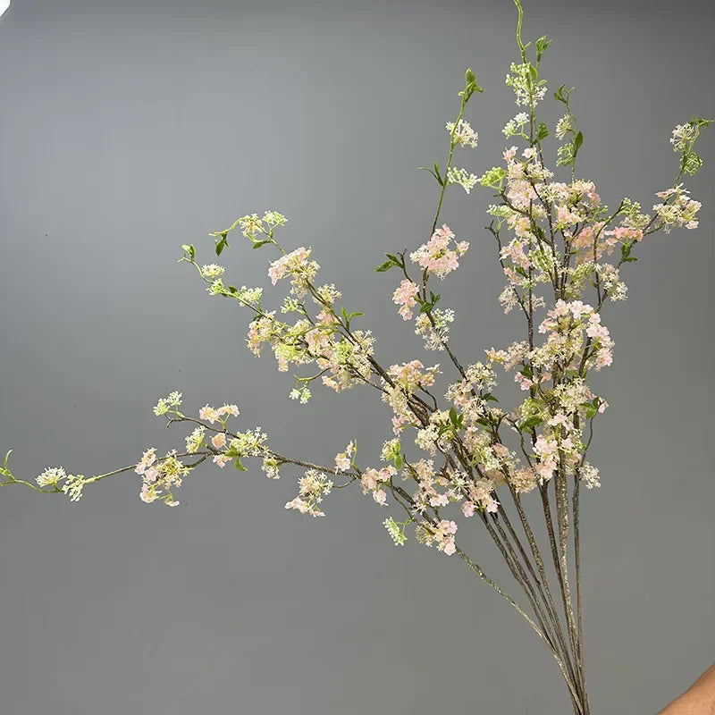décoration de table en fleurs artificielles et saule neige - vue 4 sur 10