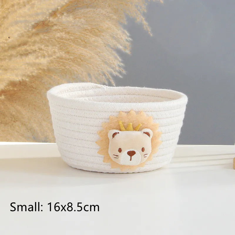 panier de rangement tissé animaux pour jouets et divers objets - vue 19 sur 21