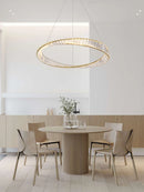 lustre en cristal design en acier inoxydable pour décoration moderne