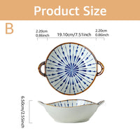 Bol japonais céramique 12 5 cm motif floral