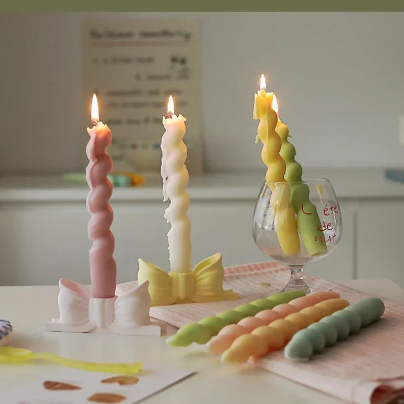 bougie parfumée en spirale pour aromathérapie et décoration festive - vue 5 sur 19