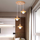 Kronleuchter LED nordischer Stil frische Holzkunst