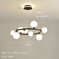 suspension nordique en verre pour décoration intérieure élégante