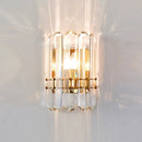 applique murale moderne mini cristal led prisme luminaire