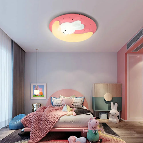 LED-Deckenleuchte im nordischen Design in Hasenform – dekorative Innenraumleuchte - vue 4 sur 18