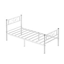 VASAGLE Single Bed Frame, Metal Bed Frame, Fits 90 x 190 cm Mattress, Easy Assembly, for Small Spaces, Guest Room