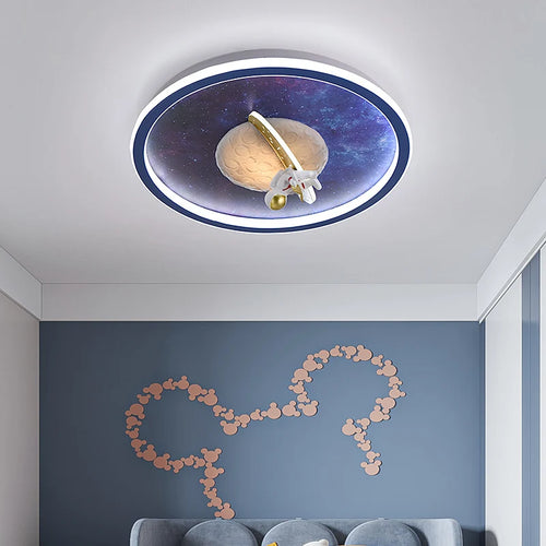 Moderne LED-Deckenleuchte für das Kinderzimmer Astronaut Dekorativ - vue 2 sur 8