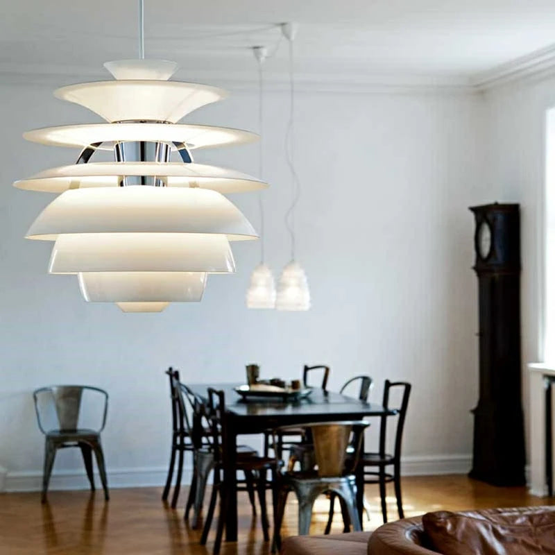 Lustre en aluminium postmoderne design nordique loft - vue 6 sur 8