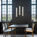 Suspension LED nordique industriel géomantique Terrazzo créatif Restaurant Bar café longue ciment