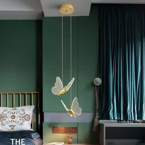 Suspension Papillon Led en acrylique