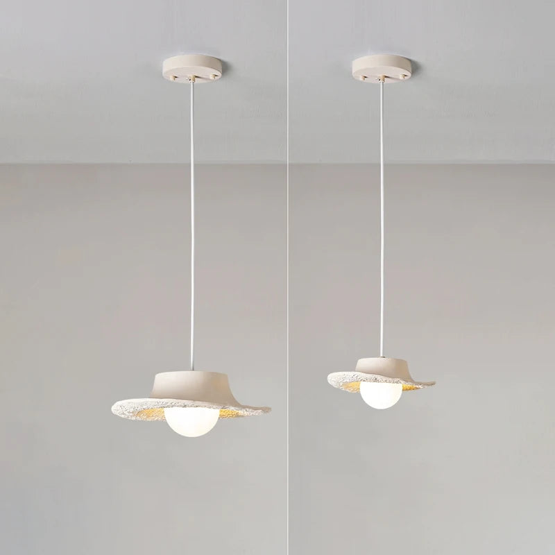 suspension led style wabi sabi nordique simple pour restaurant - vue 5 sur 13