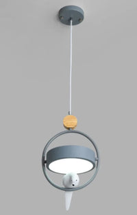 suspension moderne en bois avec éclairage led décoratif intérieur