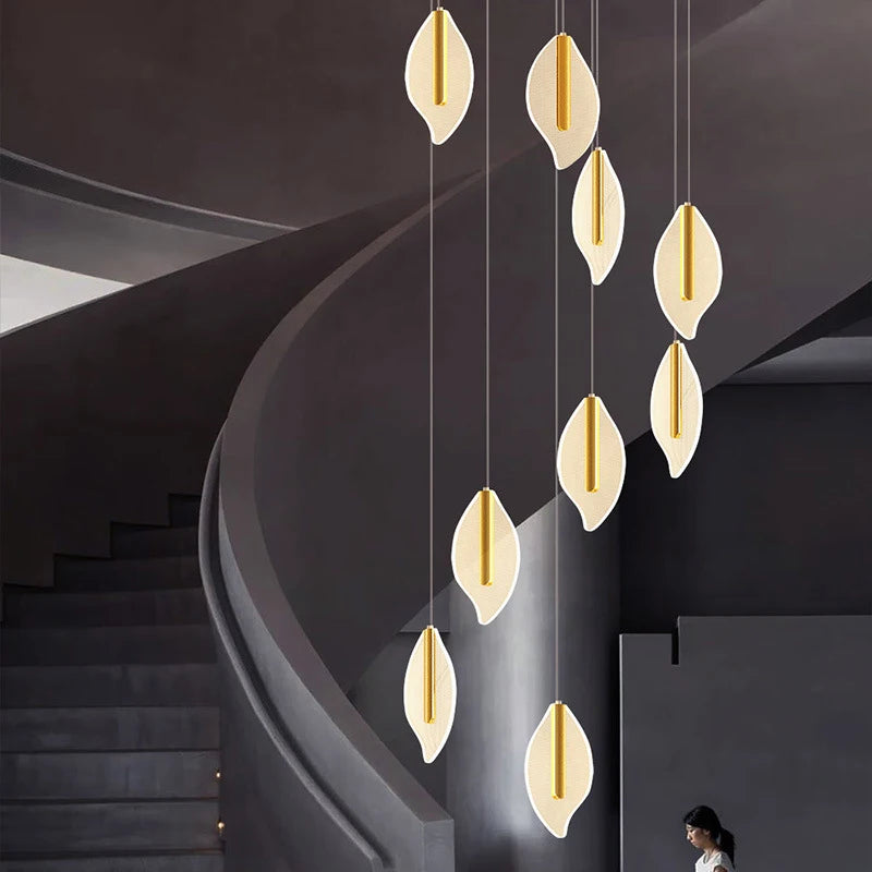 lustre moderne en acrylique pour éclairage décoratif intérieur - vue 5 sur 12