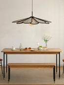 lustre créatif en rotin style japonais moderne pour intérieur élégant
