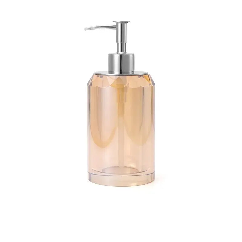 distributeur de savon liquide en cristal transparent pour salle de bain - vue 12 sur 20