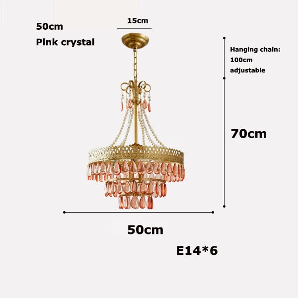 lustre à LED en cristal forme goutte d'eau pour intérieur moderne - vue 13 sur 14