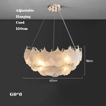 lustre rétro en verre design minimaliste pour décoration intérieure