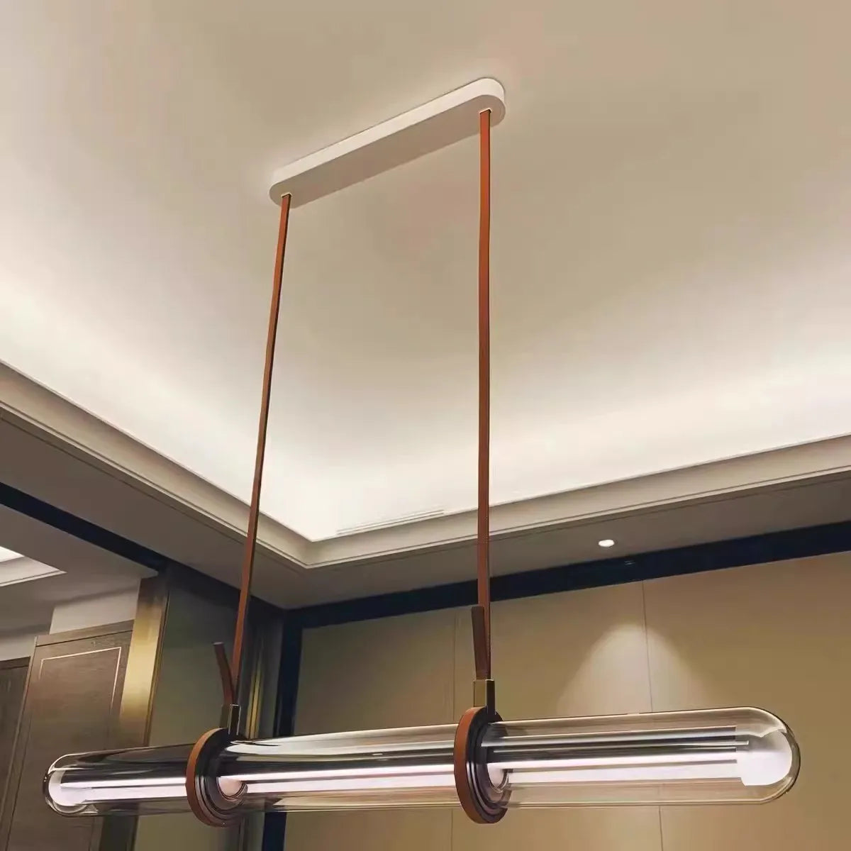 Stilvolle Pendelleuchte aus Glas für Büro und Restaurant - vue 5 sur 7