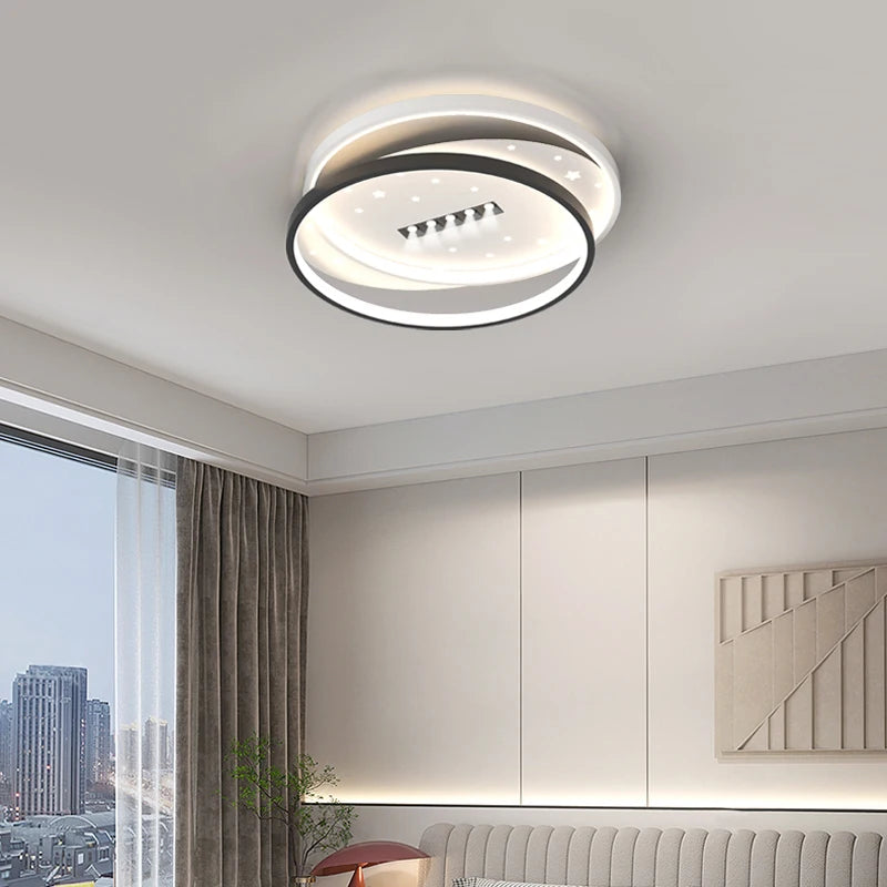 plafonnier led moderne pour intérieur et ambiance élégante - vue 5 sur 9