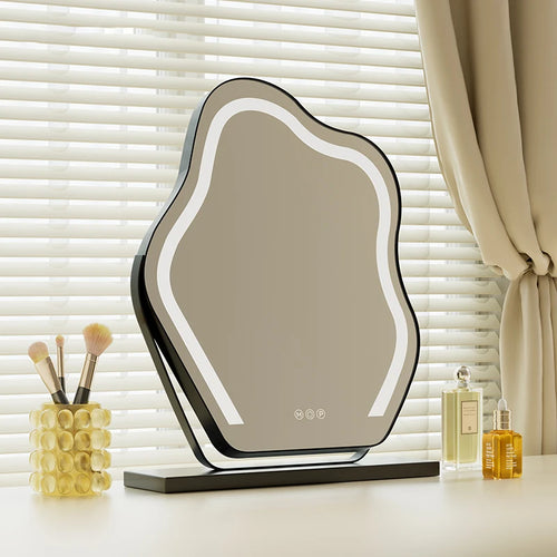 Vanity Mirror with Lights, Bathroom Mirror with Dimmable 3 Modes, 360 ° Rotary Touch Screen Control, Suable for Bedroom - vue 2 sur 14