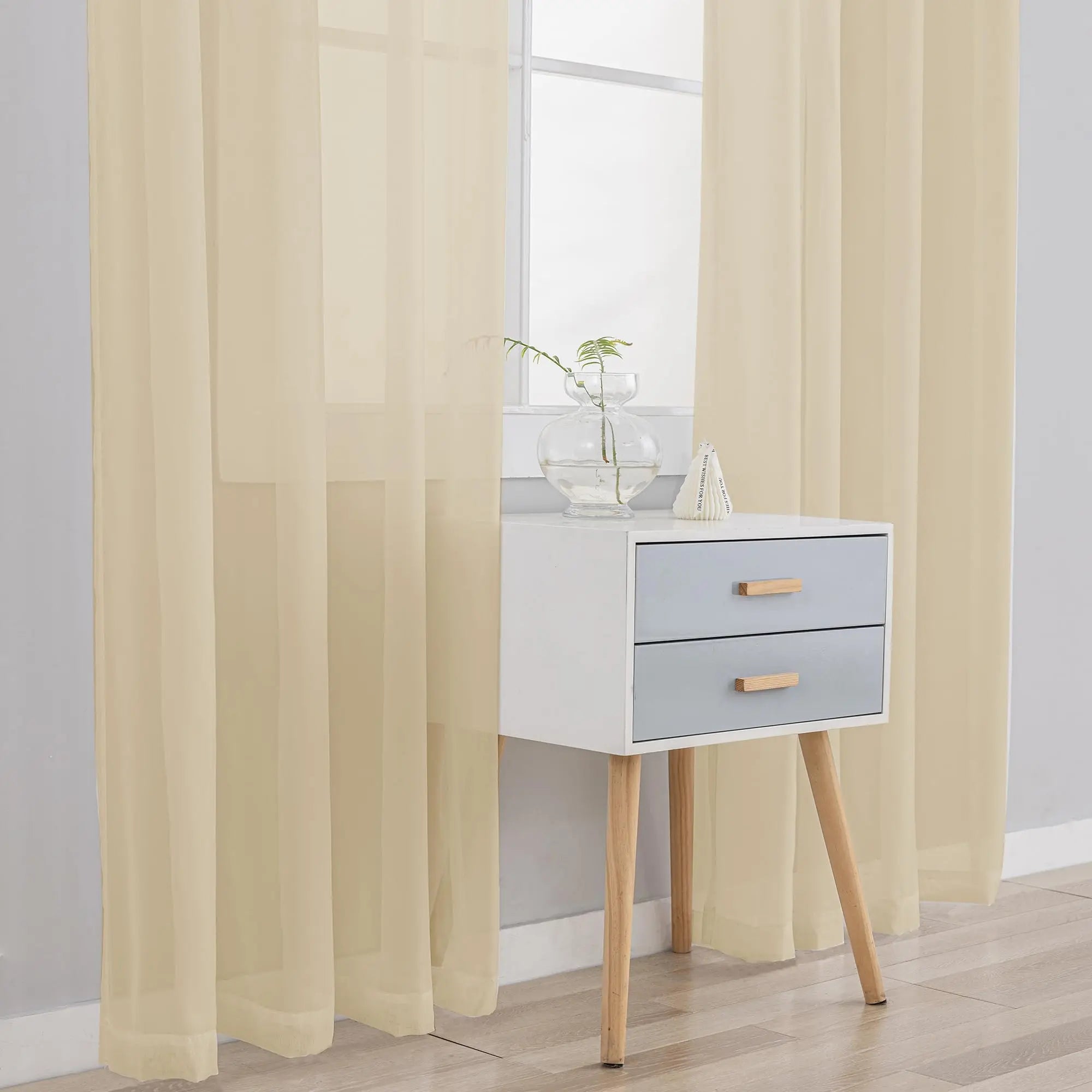 Voilage tulle extra long sur mesure hauts plafonds
