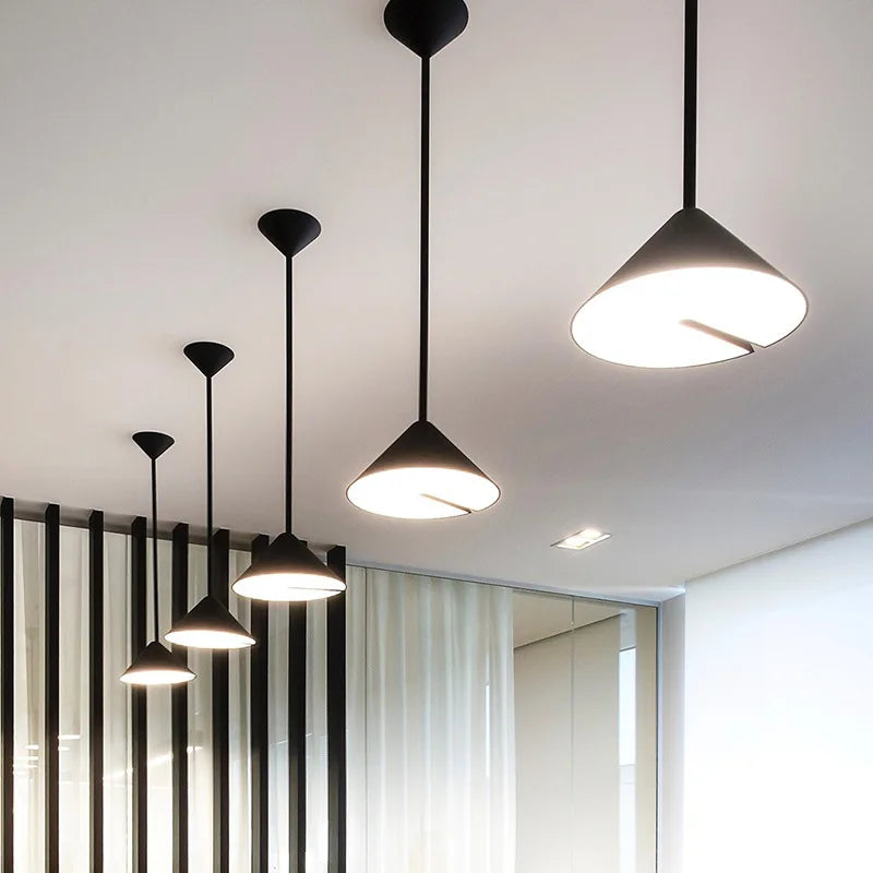 suspension LED design nordique moderne en fer multi-angles décorative - vue 5 sur 7