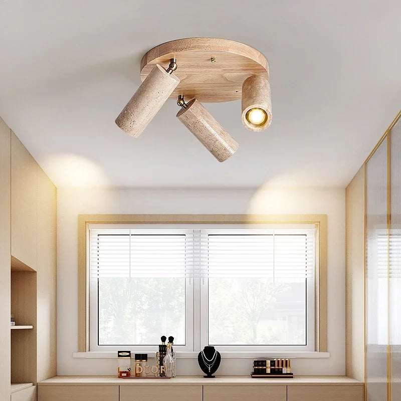 plafonnier led japonais style vintage pour intérieur et extérieur - vue 4 sur 8