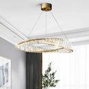 lustre doré de luxe pour salon décor chambre en cristal éclairage en verre argenté