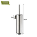 porte brosse de toilette mural en acier inoxydable pour nettoyage et rangement